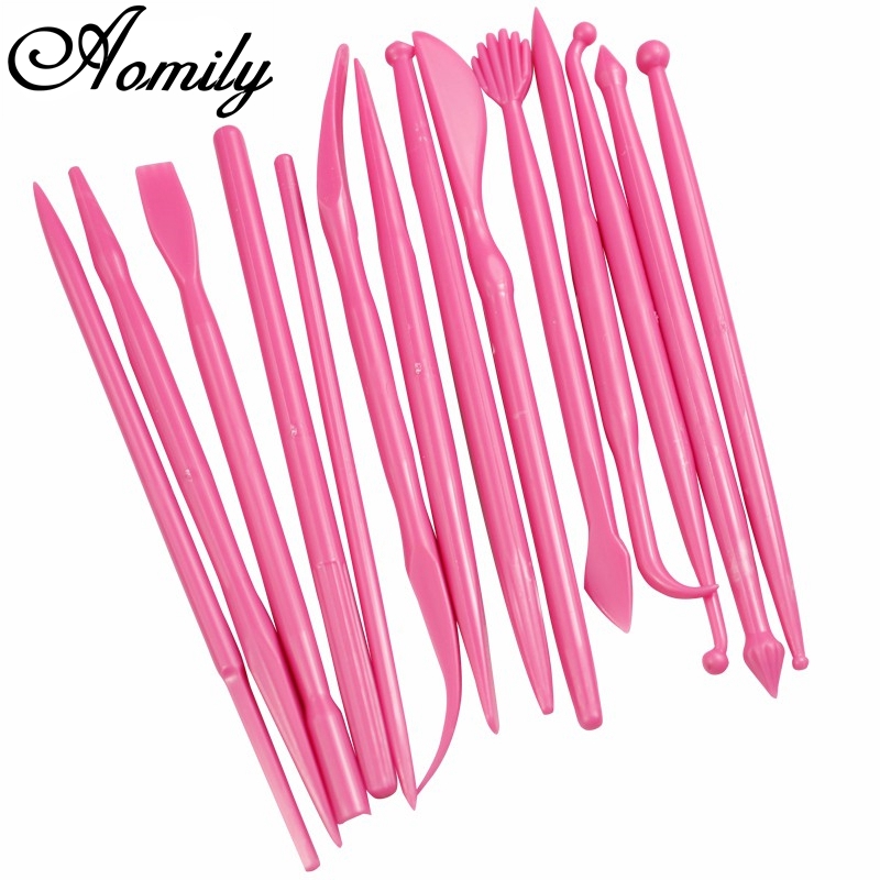 Fondant Smoother Set - Aomily 14 sztuk/zestaw rzeźba cukier modelowanie