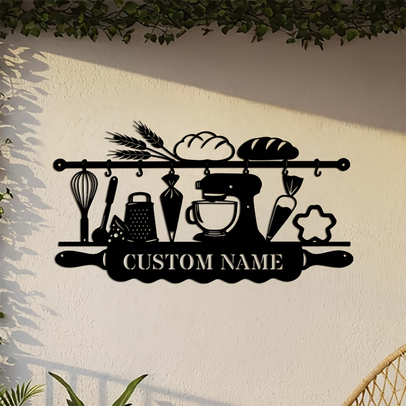 Kitchen And Baking - Personalizowana żelazna dekoracja ścienna do kuchni,
