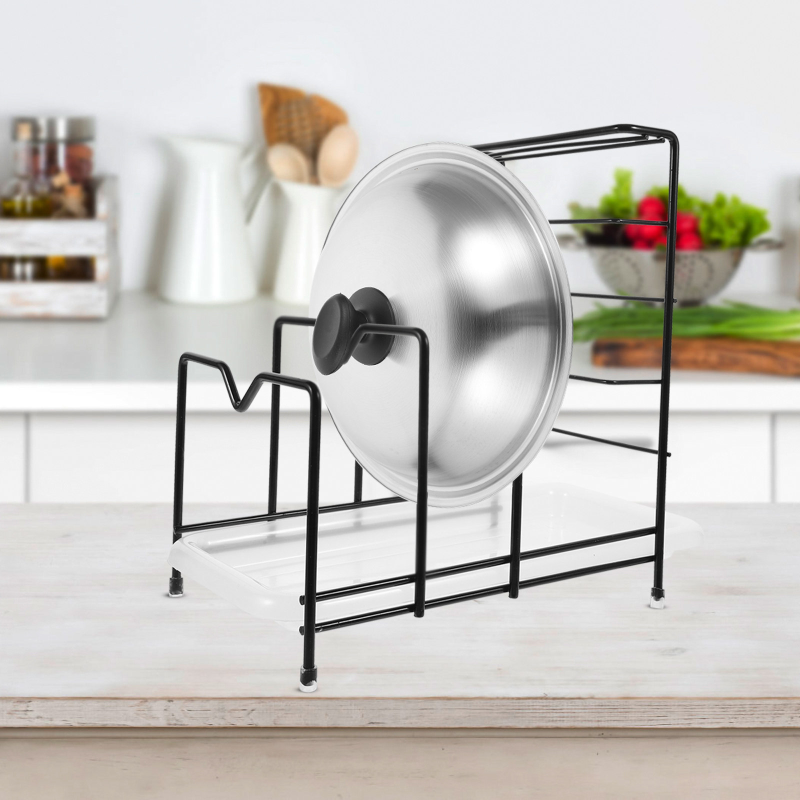 Kitchen Cabinet Baking Organizer - Organizer na pokrywki garnków, stojak na