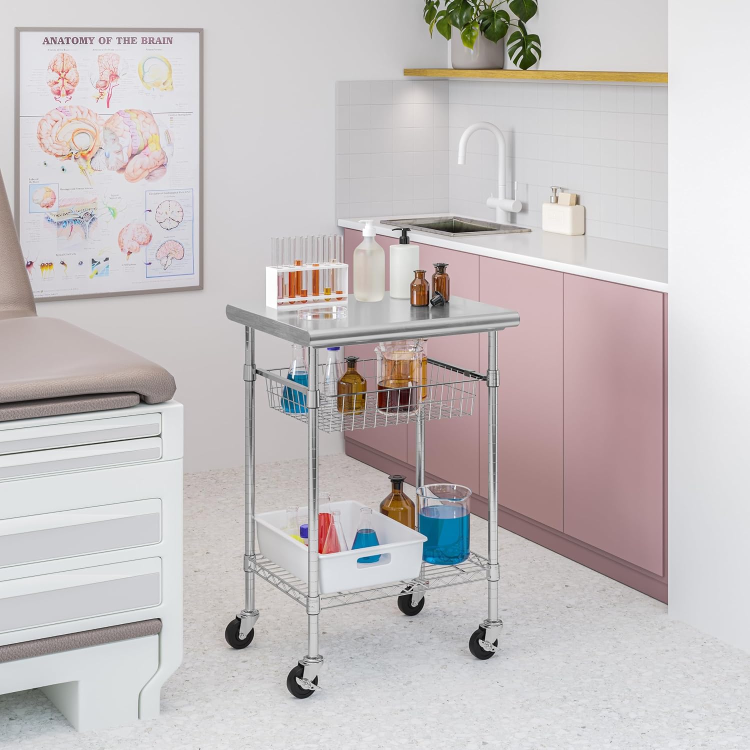 Stół roboczy ze stali nierdzew – Kitchen Island Baking Table recenzja i cena