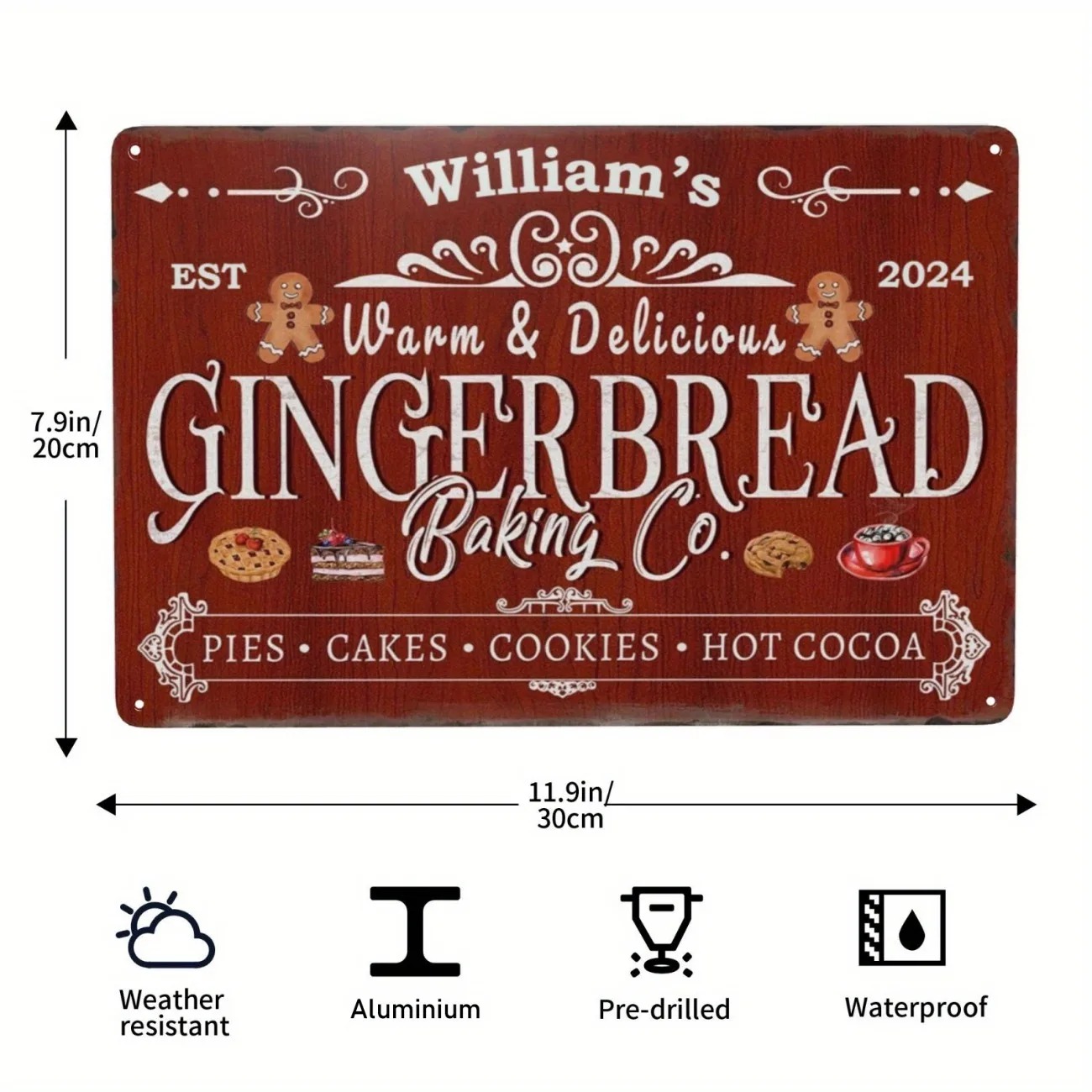 1 szt. Personalizowana tablicz – Kitchen And Baking recenzja i cena