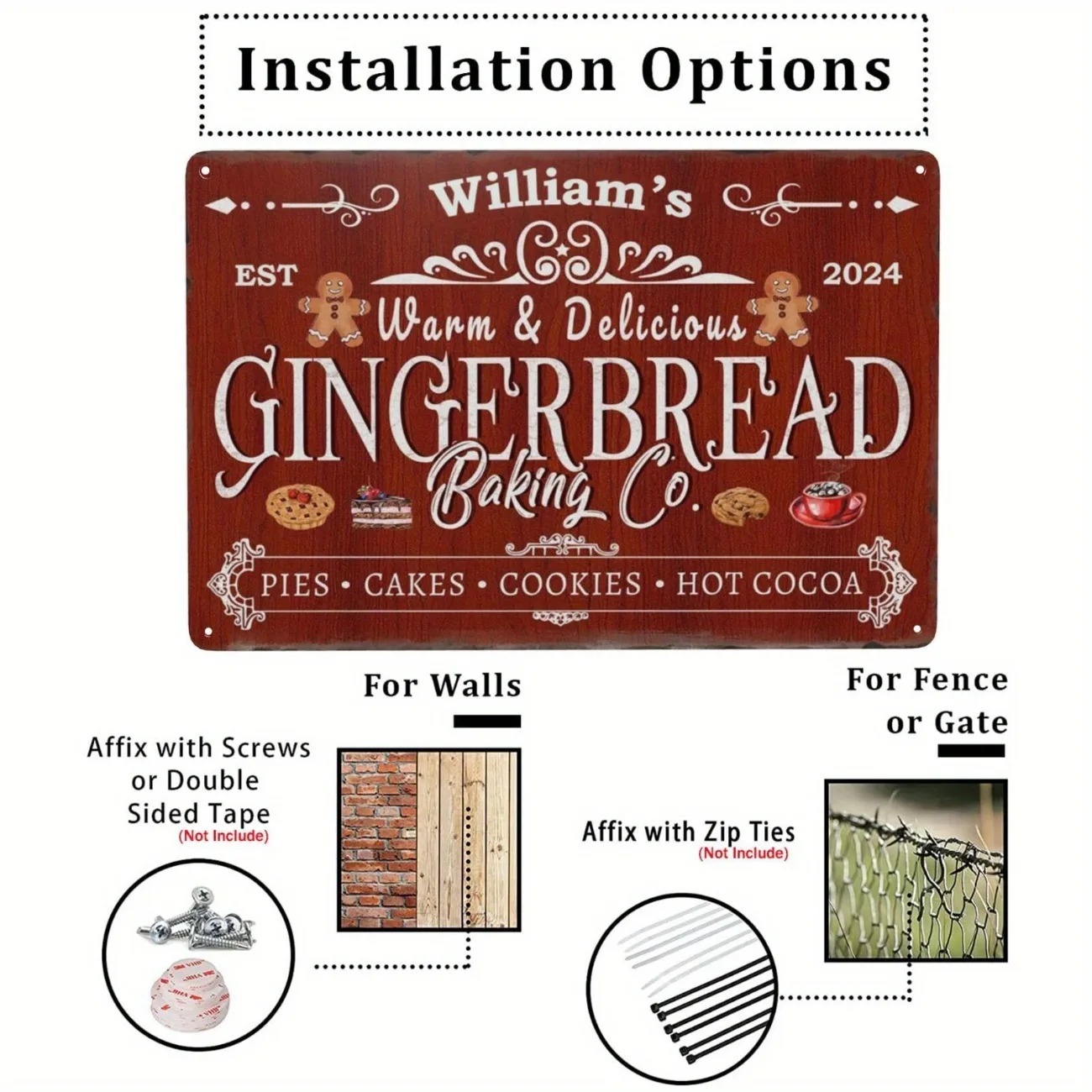 1 szt. Personalizowana tablicz – Kitchen And Baking recenzja i cena