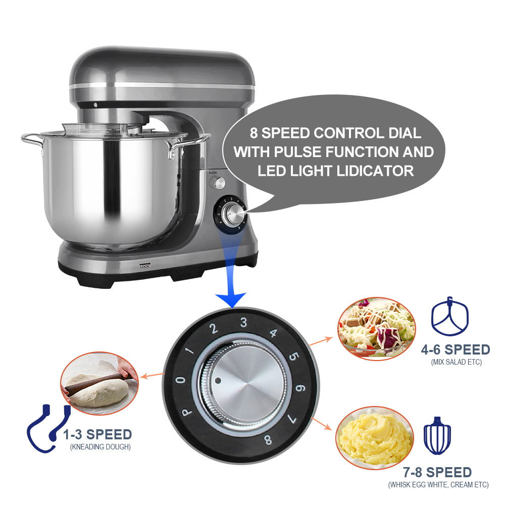 Mikser elektryczny 11L 2000W,  – Kitchen And Baking recenzja i cena